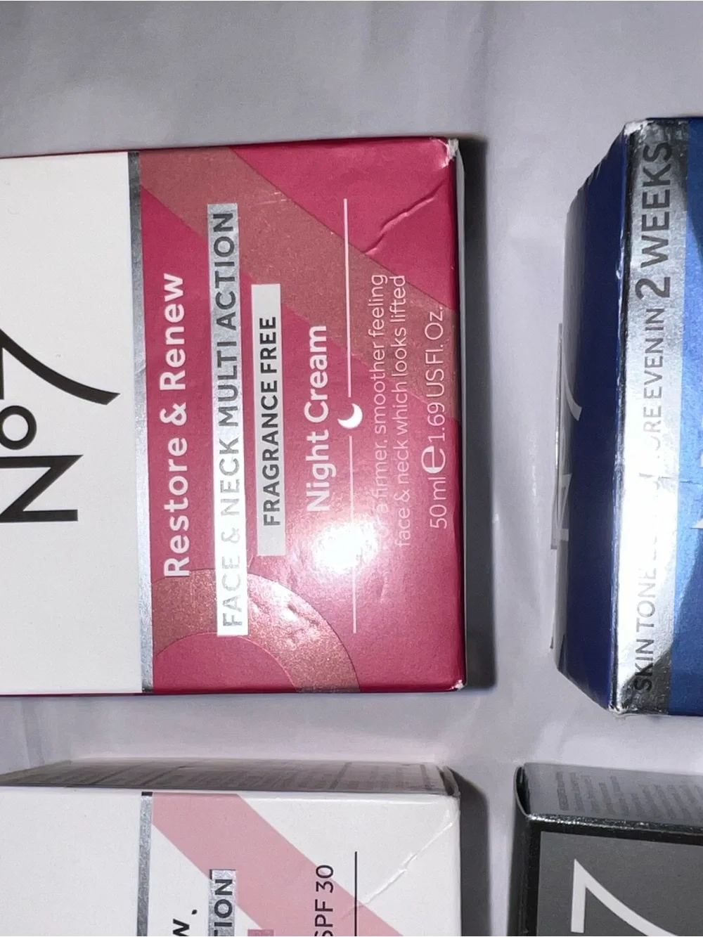 No. 7 skin care bundle (4 products) Brand new in boxes
